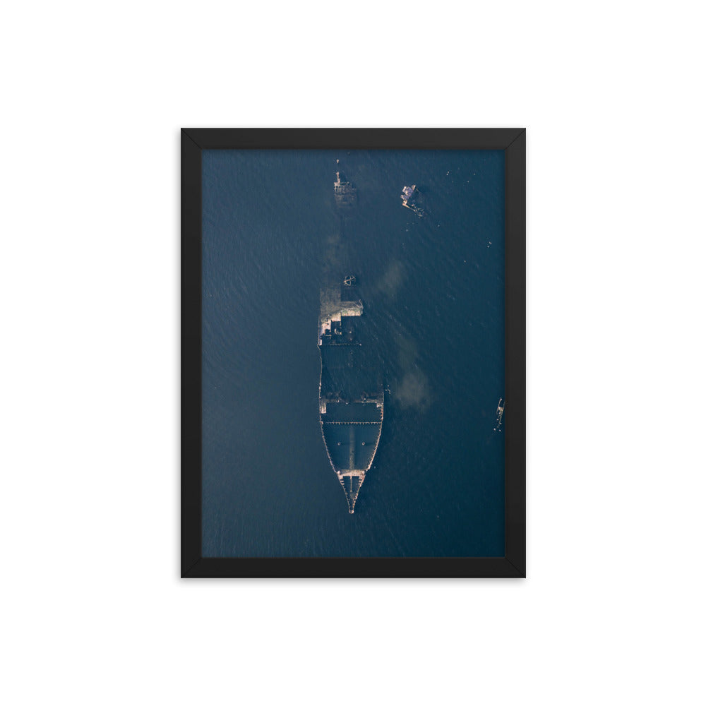 The sunken ship - Framed poster