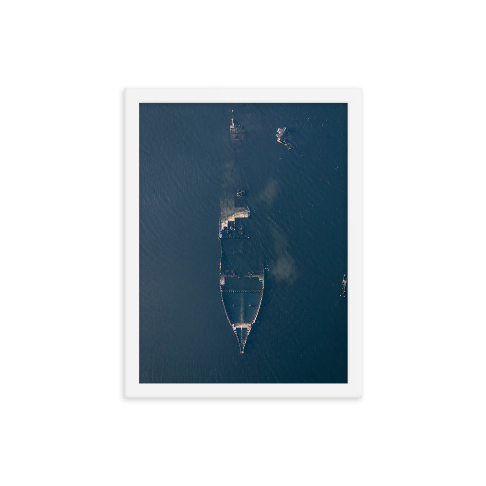 The sunken ship - Framed poster